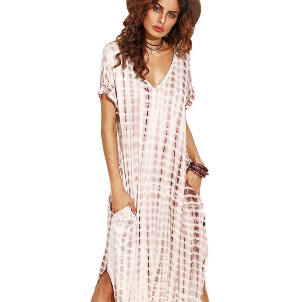 Tie dye maxi dress